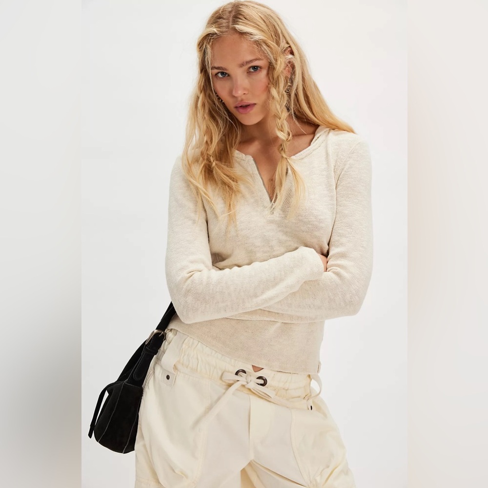 NWT! Free People We The Free Speed Drive Hooded Long Sleeve Sz Medium - Picture 4 of 4